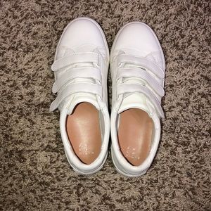 Target White velcro sneakers // worn twice